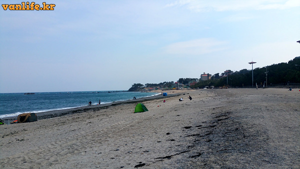 오류고아라해변 낚시 캠핑